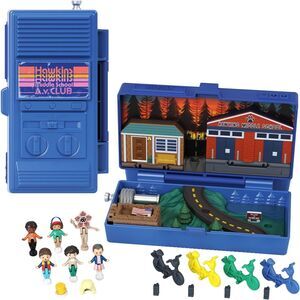 Polly Pocket Collector Stranger Things Compact 6 Dolls 10 Accessories & Playset